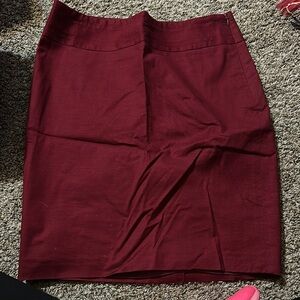 The Limited Burgundy Skirt